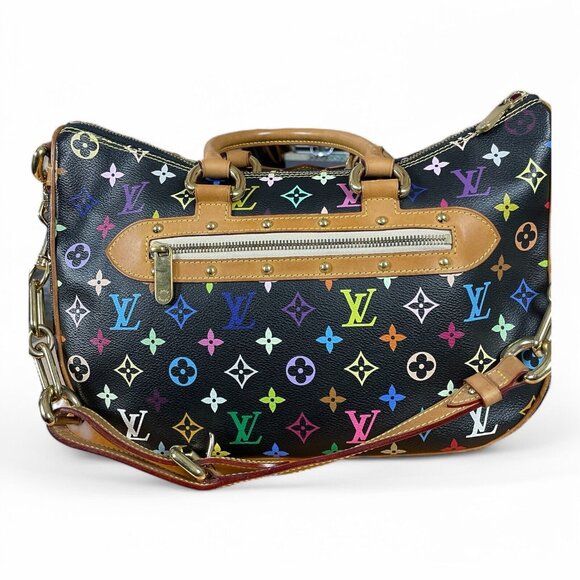 LOUIS VUITTON Multicolor Rita Black LV x TM Murakami Chain Shoulder Strap Bag - Picture 5 of 16